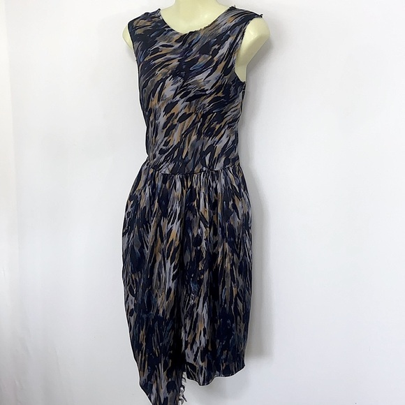 Ulla Johnson Silk Flap Open Slit Midi Dress NWOT Sz 4 - Picture 6 of 9